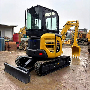 Prix d'une excavatrice sur chenilles hydraulique d'occasion Komatsu PC35MR japonaise d'origine, mini-excavatrice de 3,5 tonnes PC35. - Product Image 1