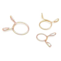 Colliers de serrage pour tuyaux de carburant en acier inoxydable 304, sur mesure, OEM, à fil simple, finition zinguée, à ressort formé par bobinage, 4-90 mm