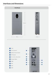 Inversor híbrido todo en uno de alta eficiencia, batería de litio, sistema de almacenamiento Solar, controlador MPPT para respaldo doméstico, energía fuera de la red - Product Image 3