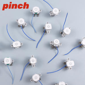 Interruptor de pared tipo pinza YX-02 16A 250V con luz indicadora, tapa redonda y botón de bloqueo automático - Product Image 2