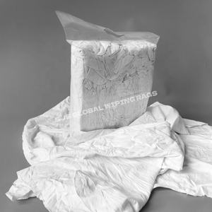 Trapos de Algodón Blancos Industriales para Limpieza, 50 kg, Trapos de Algodón Blancos para Absorción de Agua, 10 kg - Product Image 1