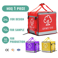Sac à dos isotherme pour livraison de repas, en bâche épaisse isolante, capacité 24L, avec motif lettres