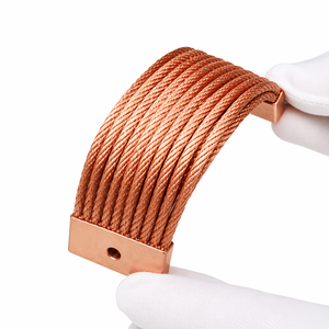 Fil de cuivre nu plat tressé 600V haute conductivité pour bande de terre, applications industrielles, chauffage automobile, batteries de véhicules électriques, alimentation aérienne - Product Image 3