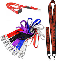 Porte-clé porté par Sublimation et impression thermique en Polyester, livraison gratuite, porte-carte d'identité, lanière personnalisée