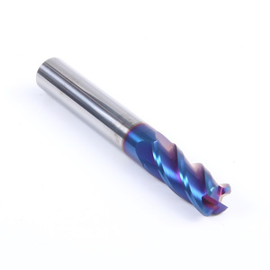 HRC65 4 Flute Corner Radius <strong>End</strong> <strong>Mill</strong> - R0.5 Solid Carbide <strong>Round</strong> <strong>Nose</strong> Milling Cutter with Blue Nano Coating - Product Image 5