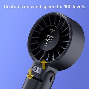 Ventilador de Mano Recargable de 100 Velocidades, Ventilador Personal de Bolsillo, Adecuado para Exteriores, Ventilador Turbo de Mano para Brisa Suave - Product Image 3