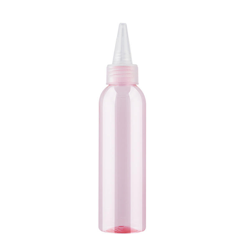 Translucent pink bottle