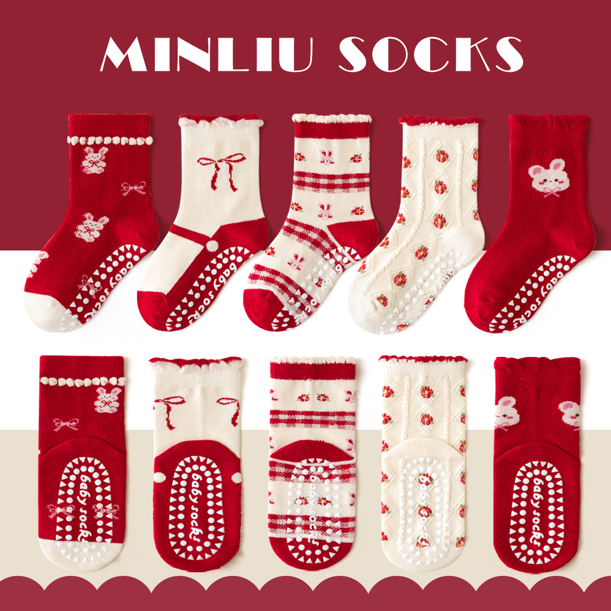 Chaussettes de femmes de lapin de jardin