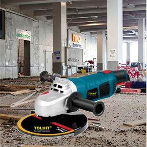 TOLHIT saklar dayung elektrik portabel, 220v 230mm 9in 2350W kuning penggiling daya tugas berat pemicu sudut bolak-balik industri - Product Image 2