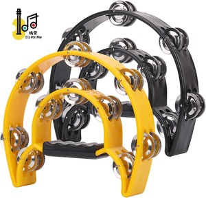 Instrumentos Musicales de Percusión Portátiles para Actividades Navideñas, Pandereta de Media Luna para Niños y Adultos, Ktv - Product Image 5