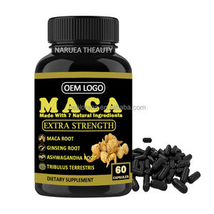 OEM Label pribadi kapsul bubuk akar <span class=keywords><strong>Maca</strong></span> organik <span class=keywords><strong>1000</strong></span> <span class=keywords><strong>mg</strong></span> dengan suplemen diet Ginseng energi kuat pil <span class=keywords><strong>Maca</strong></span> hitam - Product Image 1