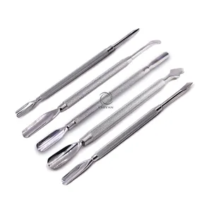 High Quality New Arrival Manicure Set Custom Logo Cuticle Pusher Set Nail Sticker Tools Nail Pusher And Nipper