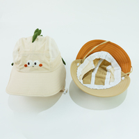 Sombrero de Sol para Niños, Protección UV, Transpirable, para Viajes al Aire Libre, con Diseño de Animales de Dibujos Animados, Logotipo Personalizado, Gorra de Playa para Niños y Niñas