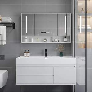 <strong>Bathroom</strong> Vanity Cabinet with Mirror and Sink Combo <strong>Ready</strong> to Install - Product Image 5