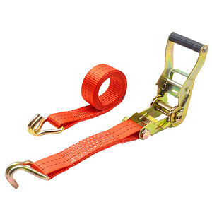 Correa de trinquete para control de carga de 38 mm con ganchos dobles para asegurar la carga del camión - Product Image 5