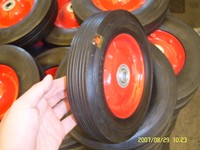 Roues en caoutchouc solide pour poussette de poupée, chariot de jardin, brouette