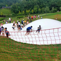 Structure de jeu amusante et rebondissante de videur de nuage de saut gonflable de trois boules