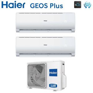 Climatizatore conditionatore Haier เครื่องแปลงสัญญาณสองทาง geos PLUS 9 + 12 2U50MEFFRA R-32 Wi-Fi integrato 9000 + 12000 - Product Image 1
