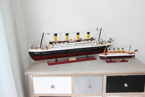 <span class=keywords><strong>Titanic</strong></span>-artículos de decoración náuticos para el hogar, maqueta de barco de vela, regalos artesanales de recuerdo - Product Image 6