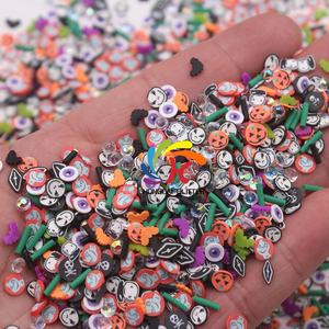 Festival Halloween Bat Ghost <strong>Jack</strong> Sally Eyeball Polymer Clay Sprinkle for Craft Tumbler Glitter Wholesale - Product Image 2