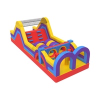 Parcours d'obstacles gonflable en PVC à usage commercial pour enfants, idéal pour la location événementielle