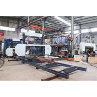 Nouvelle machine horizontale de sciage automatique du bois pour l'industrie forestière, scie à ruban avec moteur 30KW 380V 1600mm