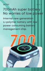 สมาร์ทวอทช์กันน้ำ IP67 4G ตัวติดตาม WiFi GPS ค้นหาเด็กควบคุมระยะไกลกล้องวิดีโอคอลแอนดรอยด์ A73E - Product Image 4
