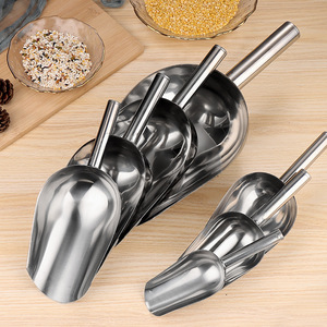 304 Stainless Steel Scoop <b>Set</b> For Kitchen Food Storage Grain Sugar Flour <b>Tea</b> Rice Multi Purpose Dishwasher Safe - Product Image 1
