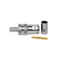 Adaptateur de connecteur BNC prise mâle à femelle avec bride de serrage à sertir pour applications RG58 RG59 RG316 RG174 240 195 400 RF