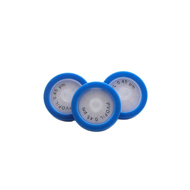 Lab Syringe Filter 13mm 25mm 0.22 Um 0.45 Um Pore Size Sterile PTFE PVDF PES MCE NYLON PP CA Membrane Filters