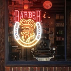 Dropshipping – Enseigne néon LED personnalisée avec design gratuit – Logo sur mesure pour salon de coiffure, magasin, entreprise – Décoration lumineuse pour salon - Product Image 3