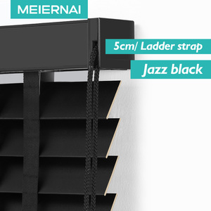 Высококачественная 2-Дюймовая Беспроводная искусственная деревянная жалюзи, Встроенный Электрический формат, простая установка - Product Image 5