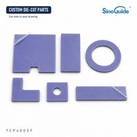 SinoGuide TCP400SF Thermal Pad Bebas Silikon 4.0W/m.k Tanpa Minyak Berlumpuh, Non-Siloksana untuk Elektronik Sensitif GPU Baterai EV CPU