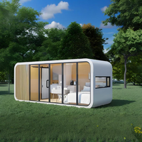 KT Pomme préfabriquée pour maison conteneur non utilisée Villa capsule pour cabine extérieure Maison conteneur extensible pour hôtel