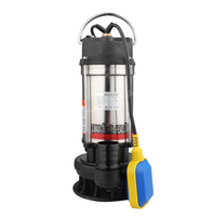 Pompe submersible pour eaux usées domestiques 2 pouces 220V 180W AC avec surface flottante Pompe à eau solaire Système d'irrigation solaire pour l'agriculture