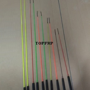 Canne à pêche conique en fibre de verre avec poignées noires, disponible en plusieurs couleurs et longueurs pour la pêche sportive - Product Image 3