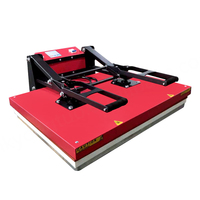 Nouvelle presse à chaud manuelle grand format 60x80 pour l'impression de vêtements et de t-shirts, 110/220V, garantie 1 an