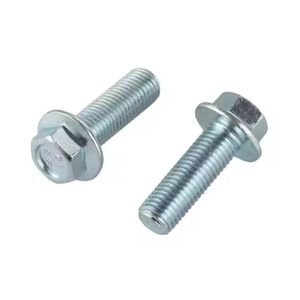 Nhà máy trực tiếp mạ kẽm Bolt nút đầu mặt bích M3 X10 Hex đầu vít mặt bích - Product Image 3