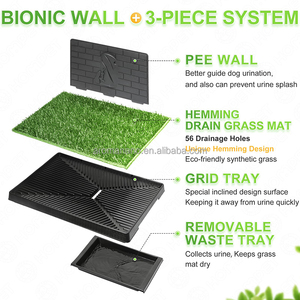 AromaNano Lot de 2 Tapis d'Entraînement pour Chiens en Plastique, Écologiques, Blancs, Grand Format 51x76x20cm, de Haute Qualité, pour Chiots Modernes - Product Image 2