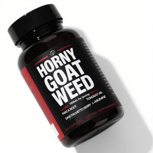Capsules de Suppléments en Gros à Base de Horny Goat Weed avec Racine de Maca et Tongkat Ali, Sans Gluten, Approvisionnement Direct Usine - Product Image 1