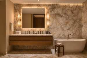 Bloc de quartz naturel moderne de haute qualité avec un motif naturel unique, idéal pour la fabrication sur mesure de dessus de meubles et la décoration d'hôtels - Product Image 5