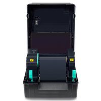 Printer Desktop Warna Putih 4 Inci 118mm Gulungan Kertas Label Kode Batang Usps Printer Transfer Termal