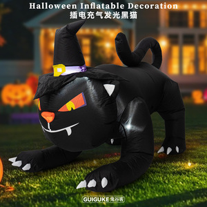 Explotar modelo inflable gigante <span class=keywords><strong>de</strong></span> Halloween, gran bruja, dinosaurio, fantasma, monstruo, calabaza, luminoso, decoración <span class=keywords><strong>de</strong></span> jardín al aire libre - Product Image 6