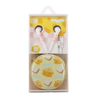 KIKI-399 haute qualité mignon Kawaii 3.5MM filaire écouteur câble casque casque avec Microphone pour Iphone pour Apple 5 6 Android