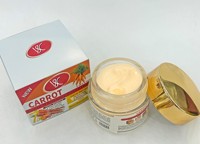 Crème hydratante et éclaircissante 50g/100g au collagène et vitamine C pour un teint uniforme et radieux – Crème visage à la carotte