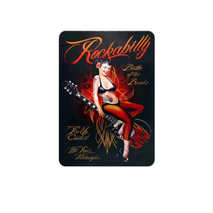 Fille sexy moderne logo en étain rétro décoré café, bar, salle de bain, club, <span class=keywords><strong>garage</strong></span>, art mural d'hôtel, affiche de voiture - Product Image 3
