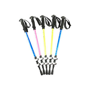 Bastones de Senderismo Ajustables de 650-1350 mm, de Aleación de Aluminio, con Punta de Goma Azul Océano, Bastón de Caminata de 3 Secciones - Product Image 3