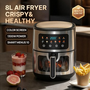 <span class=keywords><strong>Friggitrice</strong></span> <span class=keywords><strong>ad</strong></span> <span class=keywords><strong>Aria</strong></span> Digitale Smart da 8L, Grande Capacità, per Uso Domestico e Commerciale, Multifunzione - Product Image 1