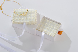 Cajonera de joyería con <span class=keywords><strong>Mini</strong></span> bolsa de ante de microfibra para joyería, con lazo de cinta, decoración, bolsas con logotipo personalizado - Product Image 4