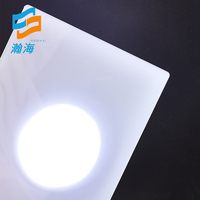 Feuille de diffuseur en polycarbonate pour éclairage LED, découpable, plate et givrée, blanc laiteux, 1 mm, 1,2 mm, 1,5 mm